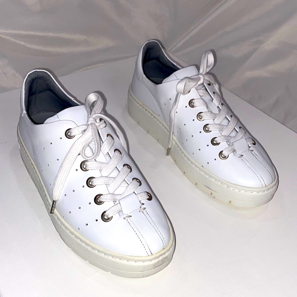rag & bone Classic White Lace-Up Sneakers - Picture 13 of 15